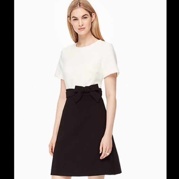 kate spade black bow dress